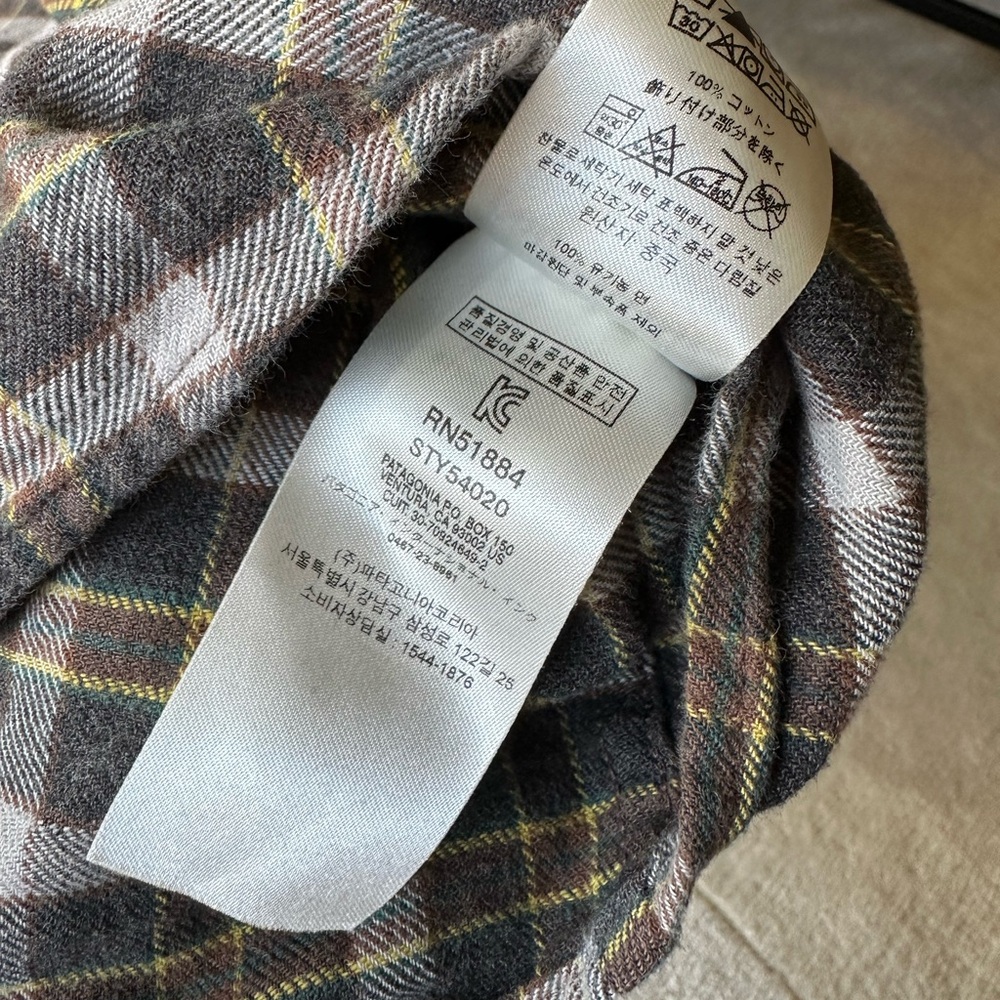 Patagonia Men’s XL Lightweight Fjord Flannel Shirt - Picture 6 of 7